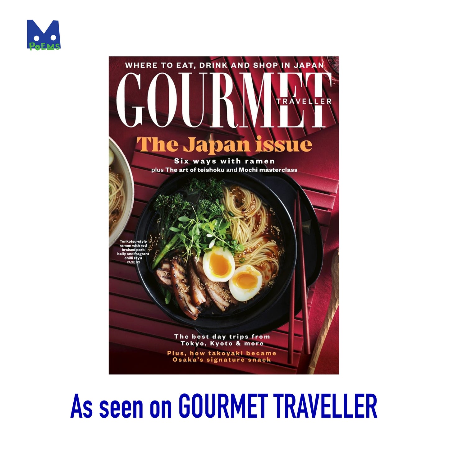Latest issue of Gourmet Traveller magazine featuring SOFU teapot