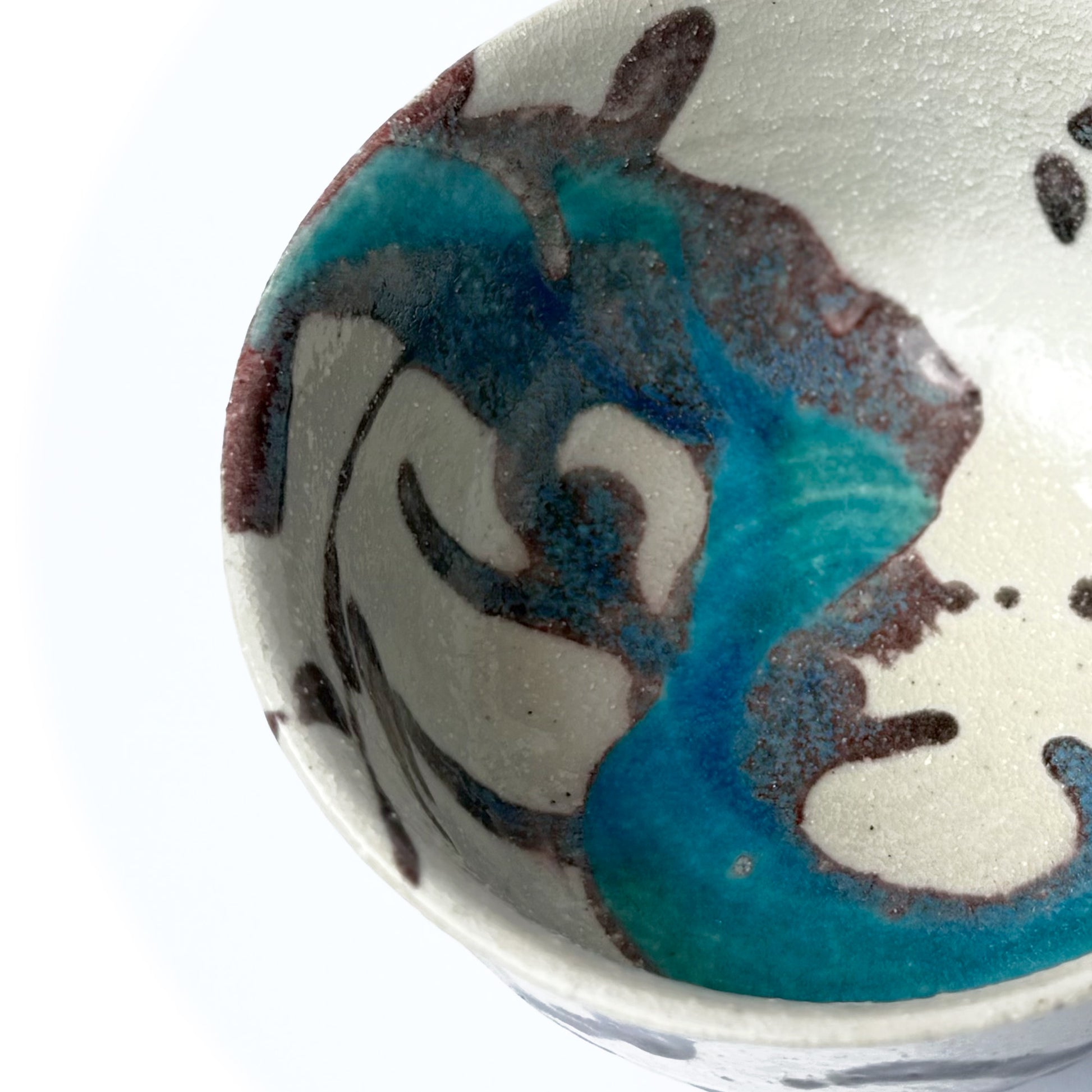 Details of KAWA Matcha Bowl pattern