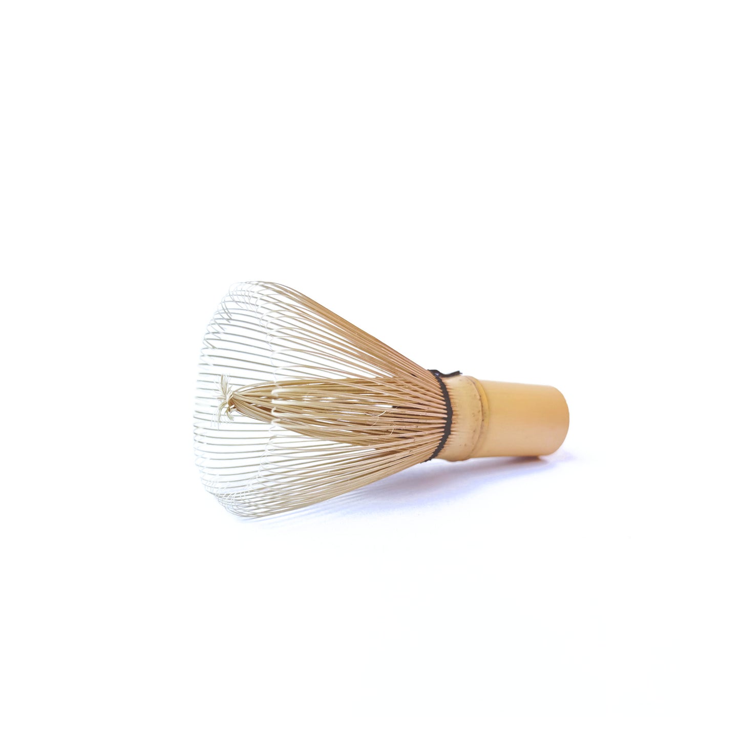 KAZUHO Matcha Whisk - side view showing bamboo tines