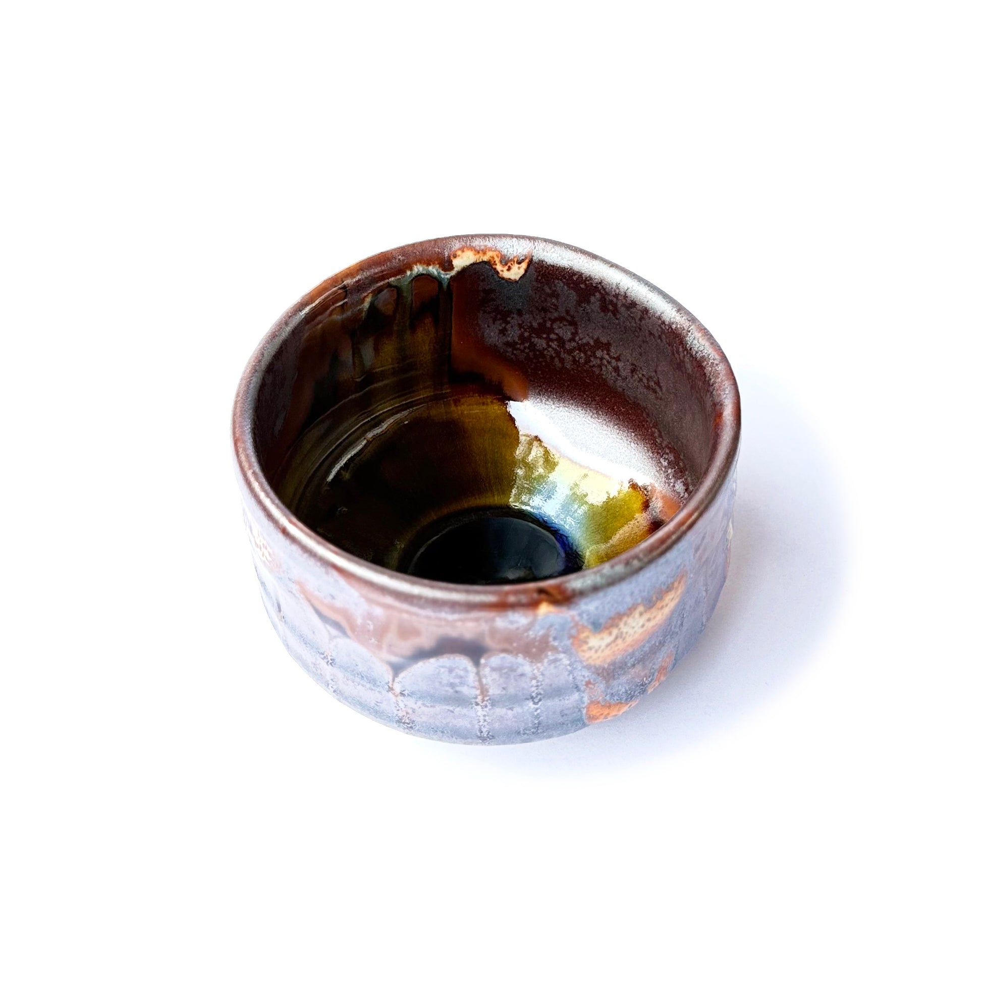 KOHAKU Matcha Bowl - top view showing interior glaze pattern and depth