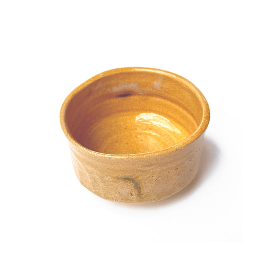 TAKIGUCHI KIHEJI Matcha Bowl - top view showing interior glaze pattern and depth