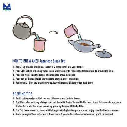 Organic Japanese Wakoucha - Loose Leaf Black Tea | ANZU by POEMS