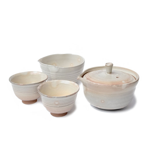 Hagi-yaki Shiboridashi Tea Set - Handmade Japanese Brewing Set | ARAIGAKI