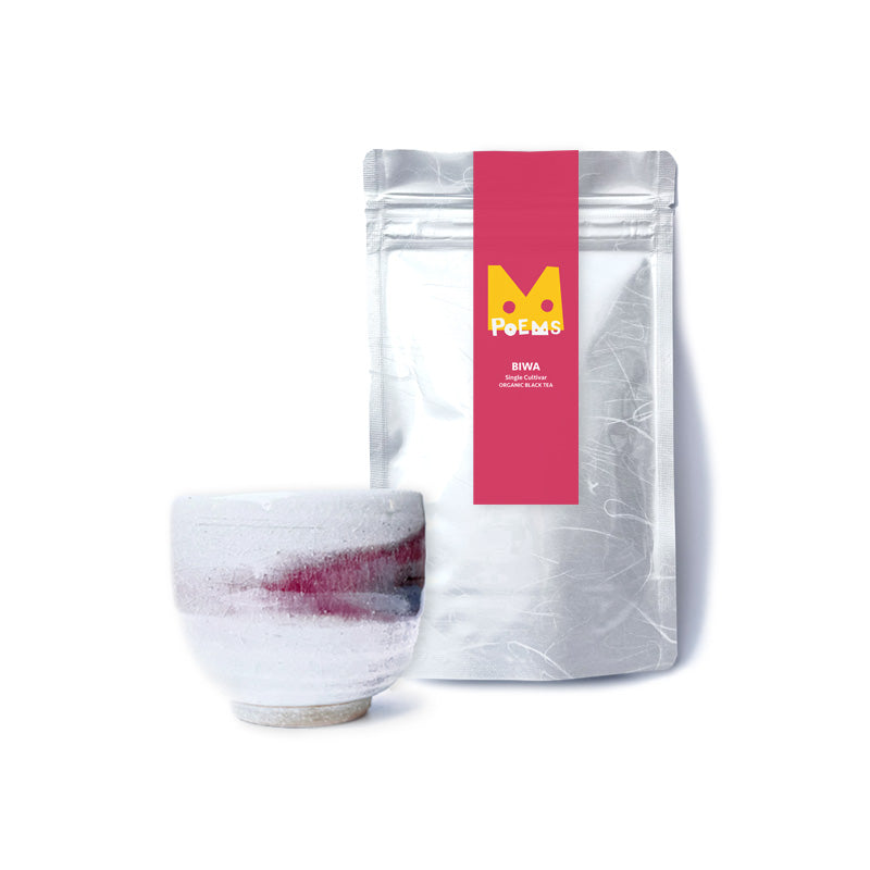 BIWA Discovery Set - Organic Japanese Black Tea & Handmade Shigaraki Cup