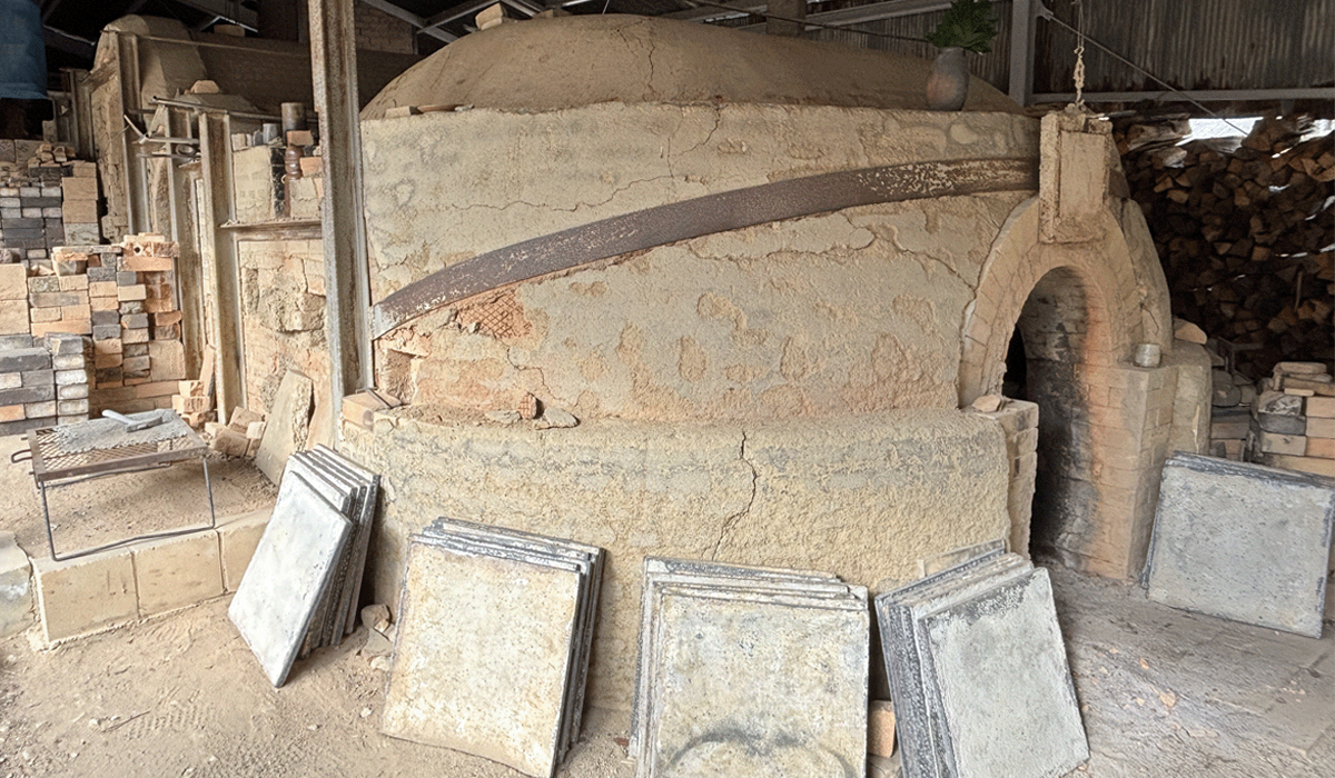 Climbing kiln in Bizen