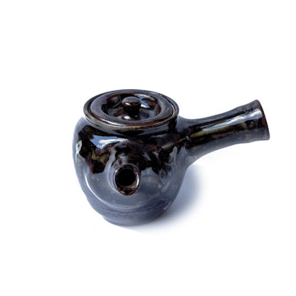 Sodeshi-yaki Kyusu by Sodeshi-gama - Artisan Japanese Teapot | HIHADA