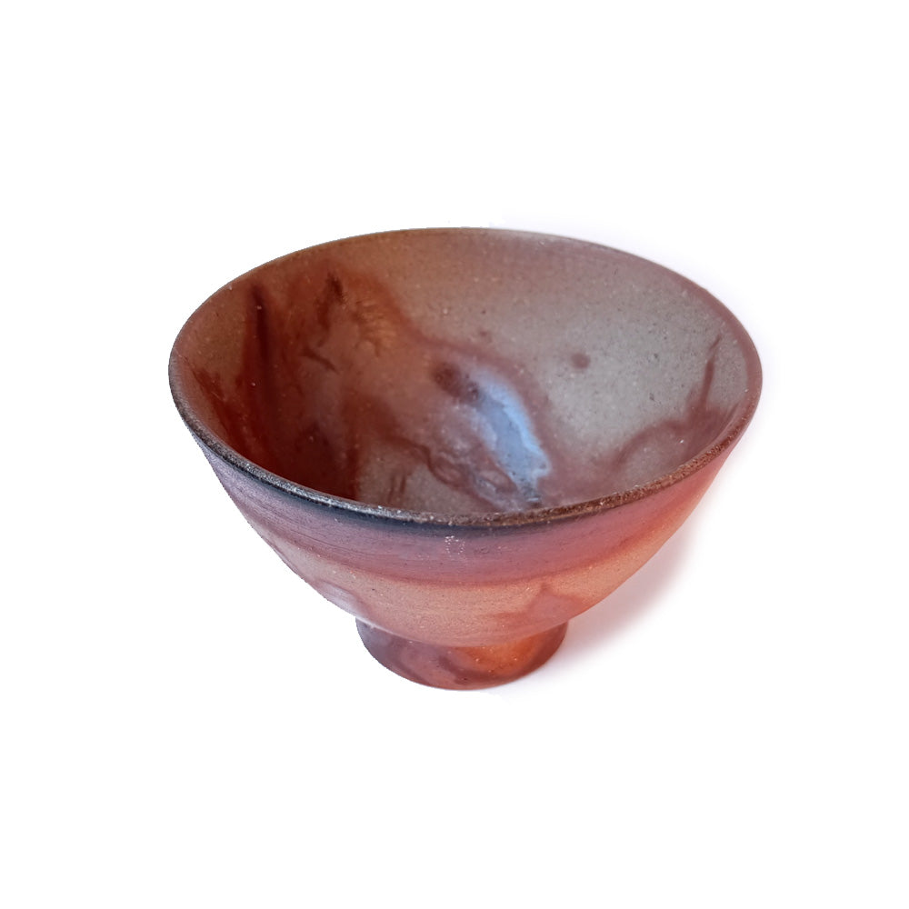 Bizen-yaki Chawan by Yasuteru Mihata- Handmade Japanese Matcha Bowl | HIIRO