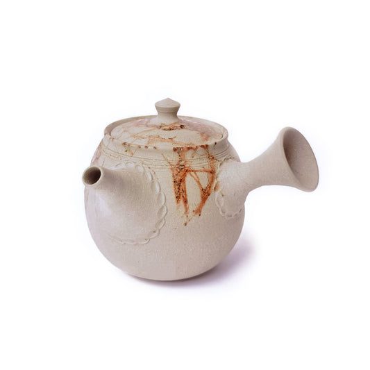 Tokoname-yaki Teapot by Jin Tanikawa - Handmade Japanese Kyusu | HONO