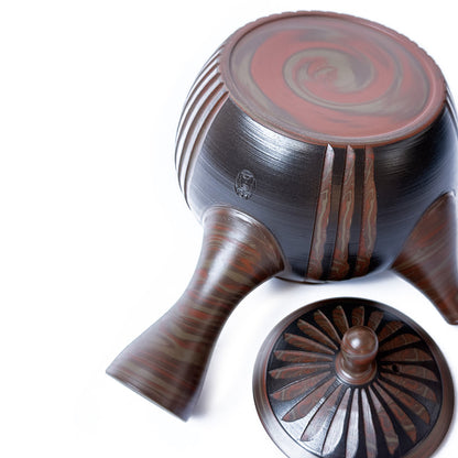 KICHA Tokoname-yaki Nerikomi Kyusu: A 20-Year Vintage Masterpiece