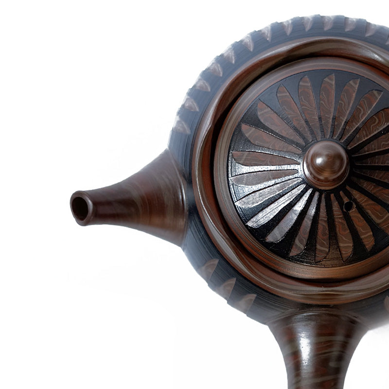 KICHA Tokoname-yaki Nerikomi Kyusu: A 20-Year Vintage Masterpiece