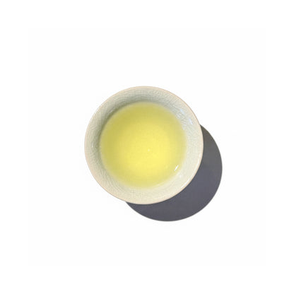 KIKYO tea in a white porcelain teacup