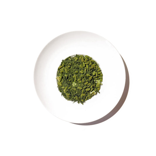 Organic Japanese Genmaicha with Matcha Powder - Loose Leaf Brown Rice Green Tea | KUNUGI