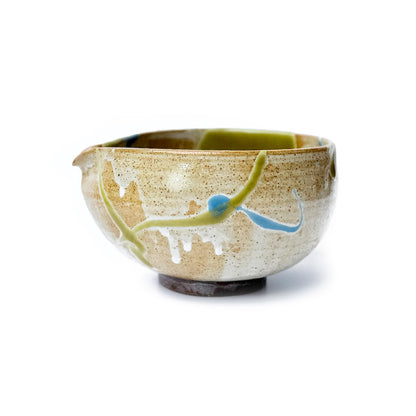 Japanese Spouted Matcha Bowl – Handmade Tamba-yaki Katakuchi Chawan | MIRU by POEMS
