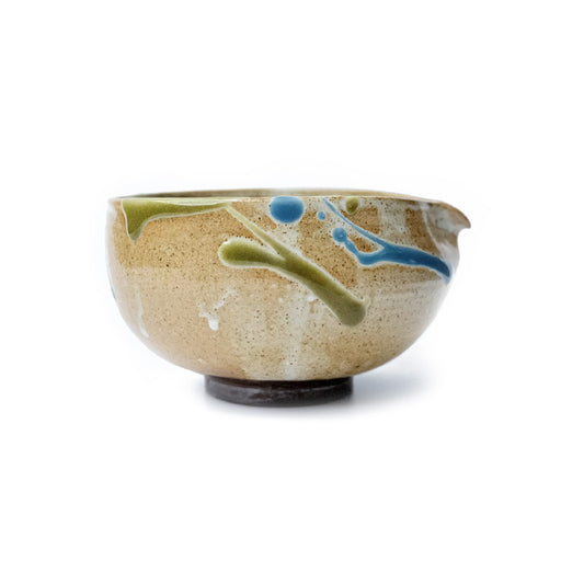 Japanese Spouted Matcha Bowl – Handmade Tamba-yaki Katakuchi Chawan | MIRU by POEMS