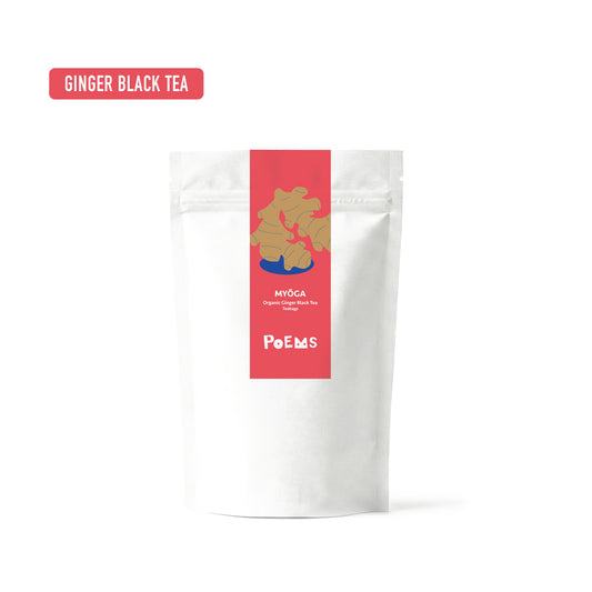 Organic Japanese Ginger Black Tea Bags | MYŌGA
