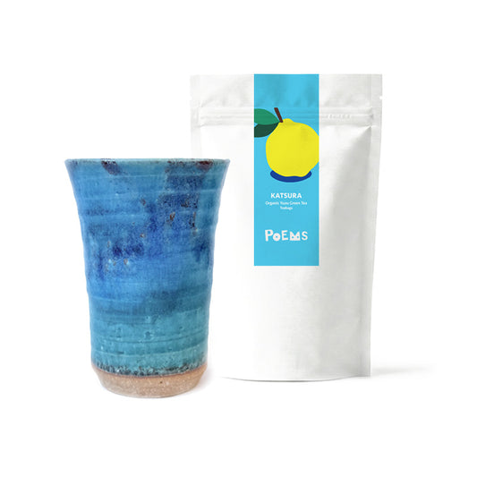 Mizuiro Yuzu Tea Set - Handmade Tea Cup & Organic Yuzu Green Tea