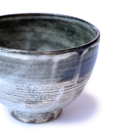 Orora Matcha Ceramic bowl with a textured detail on a white background