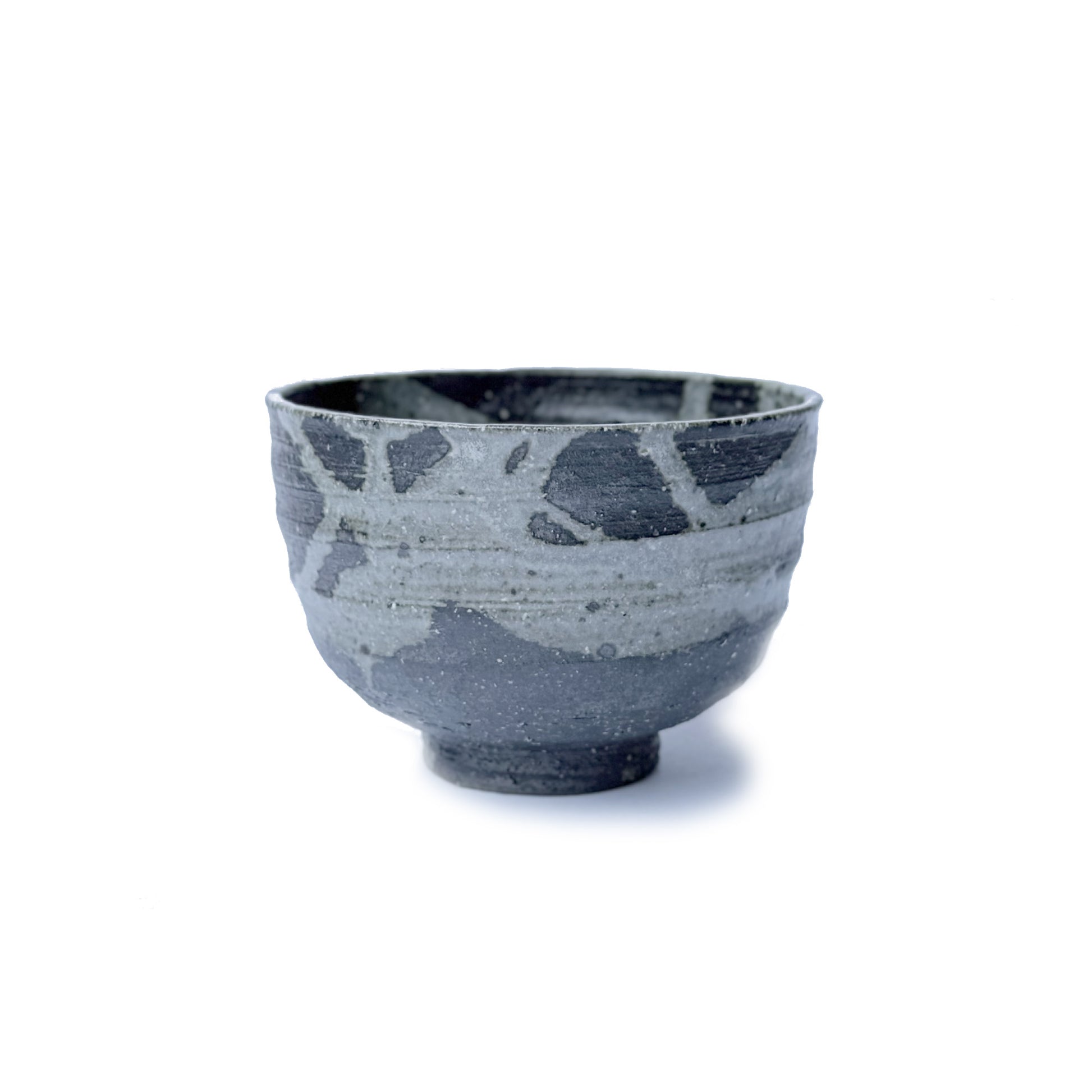 Rikyunezumi ceramic bowl on a white background