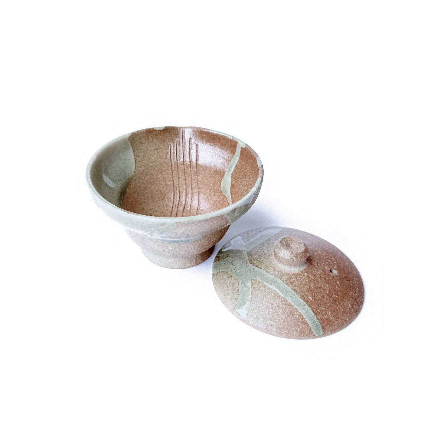 SOHI Shigaraki-ware Handmade Shiboridashi Set