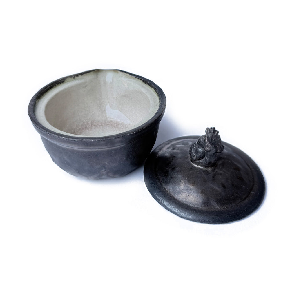 Shigaraki-yaki Handmade Shiboridashi Set by Shinkaizan Kiln | YAMABATO